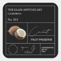 Étiquette de la noix de coco