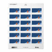 Étiquette de la nuit d'hiver (Feuille entière)