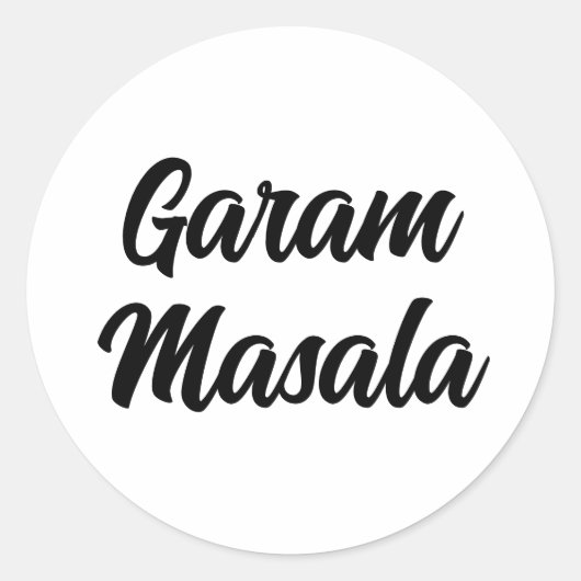 Étiquette de la Panterie Garam Masala (Devant)