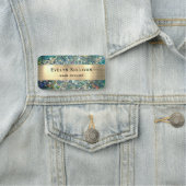 Étiquette de la Parties scintillant d'huile d'or t (En situation)