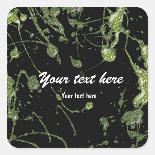 Étiquette de la Parties scintillant verte Paint Sp (Devant)