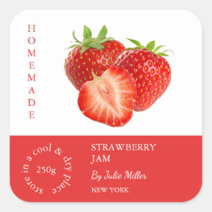 Étiquette de la petite entreprise de fraise
