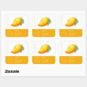 Étiquette de la petite entreprise Mango (Feuille)