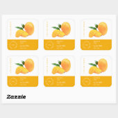 Étiquette de la petite entreprise Mango (Feuille)