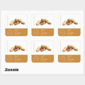 Étiquette de la petite entreprise Peanut (Feuille)