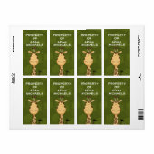 Étiquette de la plaque d'immatriculation Giraffe (Feuille entière)