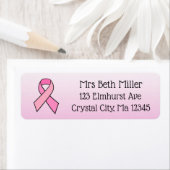 Étiquette de la poste de la sensibilisation au can (En situation)