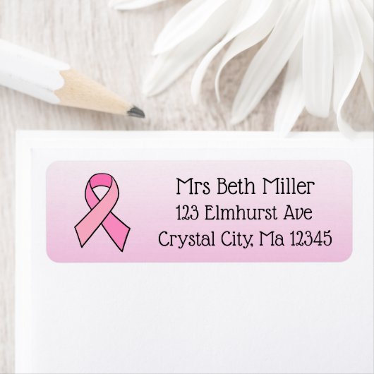 Étiquette de la poste de la sensibilisation au can (En situation)