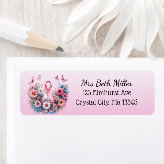 Étiquette de la poste de la sensibilisation au can (En situation)