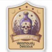 Étiquette de la potion de sorcières Soupir de serp (Devant)