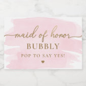 Étiquette de la proposition d'aide d'aquarelle ros (Étiquettes simples)