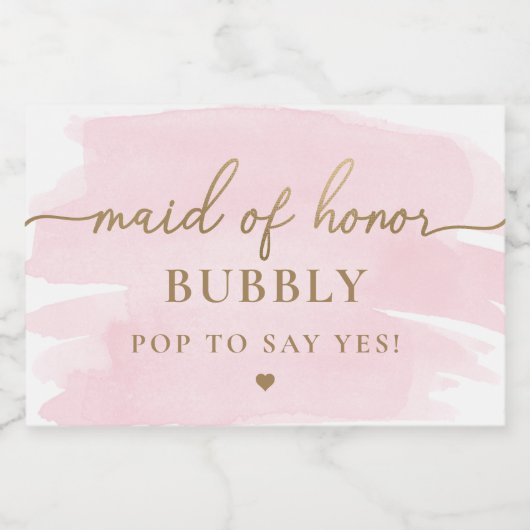 Étiquette de la proposition d'aide d'aquarelle ros (Étiquettes simples)