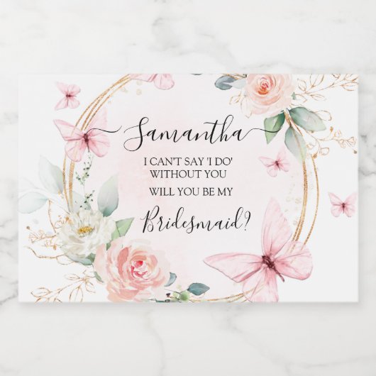 Étiquette de la proposition de la servante papillo (Étiquettes simples)