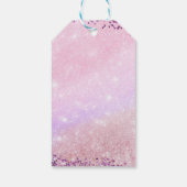 Étiquette de la Saint-Valentin à paillettes rose v (Dos)