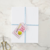 Étiquette de la Saint-Valentin à rayures de softba (Avec de laficelle)