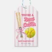 Étiquette de la Saint-Valentin à rayures de softba (Devant)