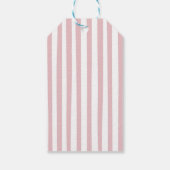 Étiquette de la Saint-Valentin à rayures et nœud r (Dos)