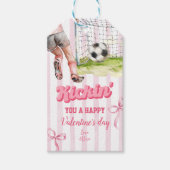 Étiquette de la Saint-Valentin à ruban rose (Devant)