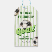 Étiquette de la Saint-Valentin rayée vert sauge de (Devant)