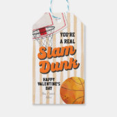 Étiquette de la Saint-Valentin rayures de basket-b (Devant)