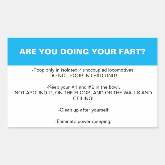 étiquette de la salle de bain Locomotive (Devant)