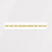 Étiquette de la sécurité de la boîte de miel d'ave (Design 1)