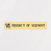 Étiquette de la sécurité de l'État de l'abeille mi (Design 1)