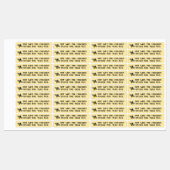 Étiquette de la sécurité du miel pour bébé d'abeil (Feuille)