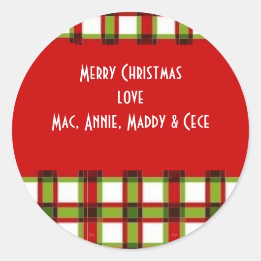 Étiquette de la série Xmas (Devant)