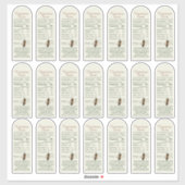 étiquette de la valeur nutritive de 16 oz Bouth Ho (Feuille)