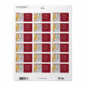 Étiquette de l'adresse de retour Abstraite Madonna (Feuille entière)