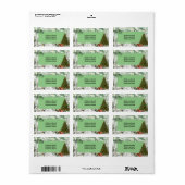 Étiquette de l'adresse de retour Angel (Feuille entière)