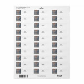 Étiquette de l'adresse de retour Angel Wings (Feuille entière)