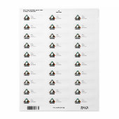 Étiquette de l'adresse de retour Arizona (Feuille entière)