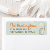 Étiquette de l'adresse de retour Beary cute (En situation)