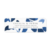 Étiquette de l'adresse de retour botanique pressée (Devant)