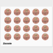 Étiquette de l'adresse de retour Burger (Feuille)