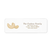 Étiquette de l'adresse de retour Cashew (Devant)