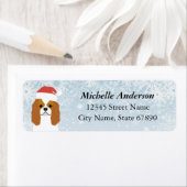 Étiquette de l'adresse de retour Cavalier King Cha (En situation)