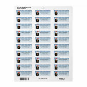 Étiquette de l'adresse de retour Cavalier King Cha (Feuille entière)