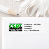 Étiquette de l'adresse de retour CERT (En situation)