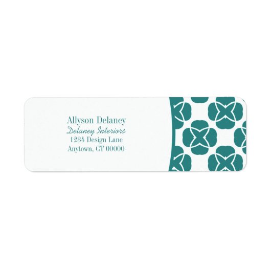 Étiquette de l'adresse de retour classique (Devant)