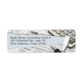 Étiquette de l'adresse de retour comptable (Devant)