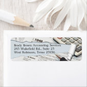 Étiquette de l'adresse de retour comptable (En situation)