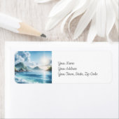 Étiquette de l'adresse de retour côtière (En situation)