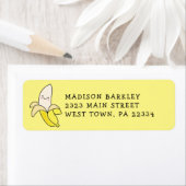 Étiquette de l'adresse de retour de Banana Kid's C (En situation)