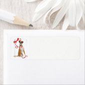 Étiquette de l'adresse de retour de boîte (En situation)