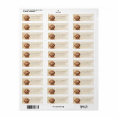 Étiquette de l'adresse de retour de Cavoodle (Feuille entière)
