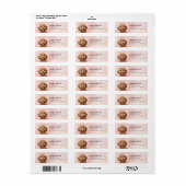 Étiquette de l'adresse de retour de Cavoodle (Feuille entière)
