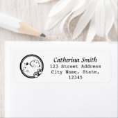 Étiquette de l'adresse de retour de conception de  (En situation)